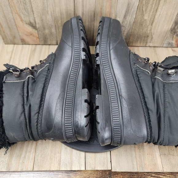 Mens Sorel Kaufman size 9 Low Calf Faux Fur Wool Insulated Waterproof Boots - Picture 5 of 7